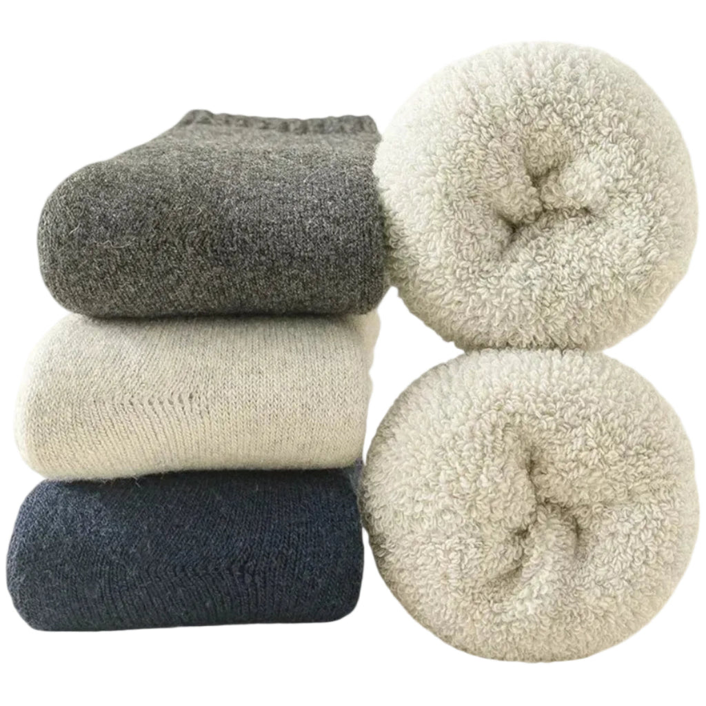 Termosokker Uld Kasjmir Vinter Fleece Varme 3 Par Unisex | Carlotta