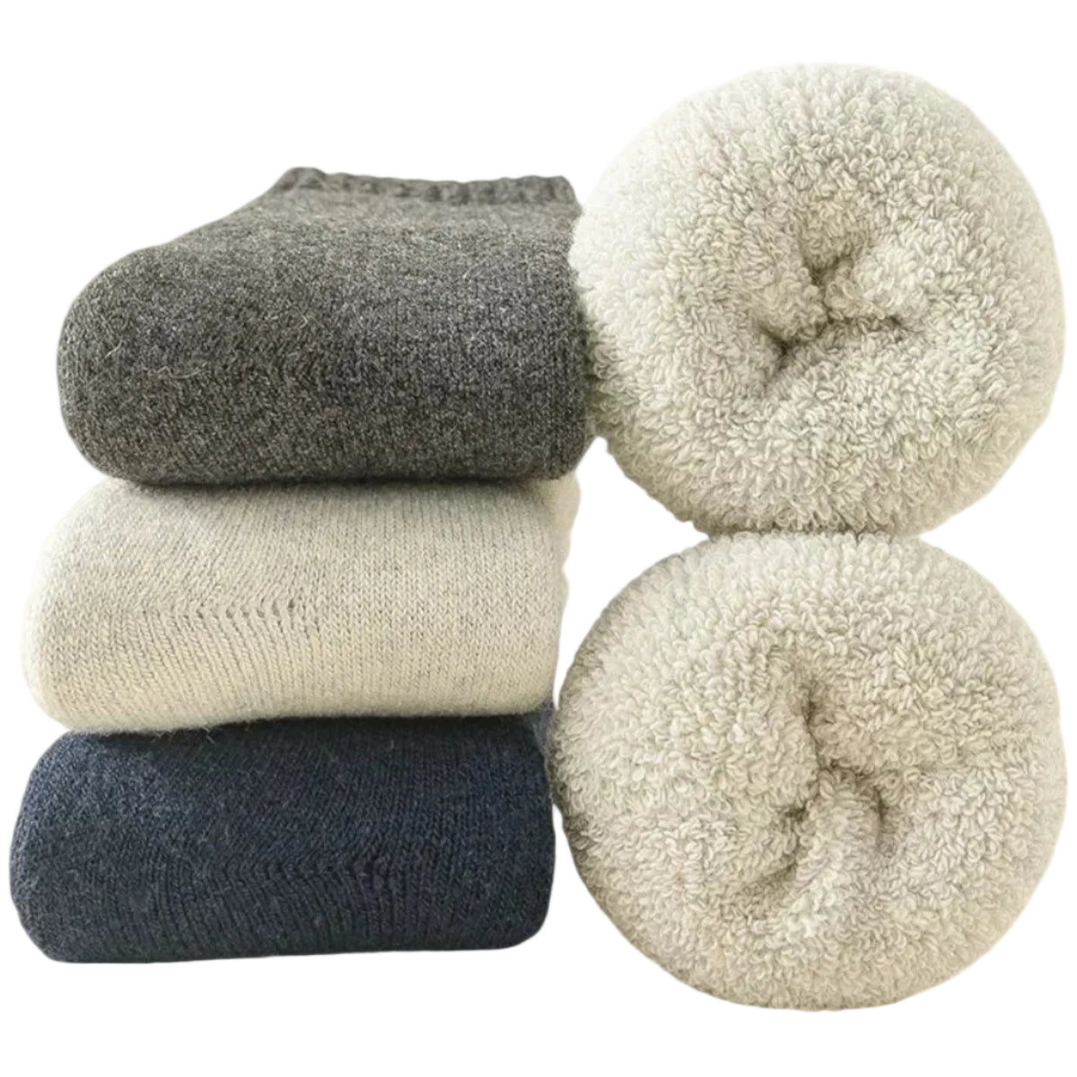 Termosokker Uld Kasjmir Vinter Fleece Varme 3 Par Unisex | Carlotta