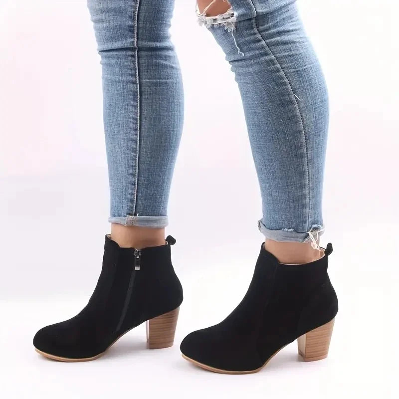 Dame Støvler Ruskind Slip-on Vinter | Britney