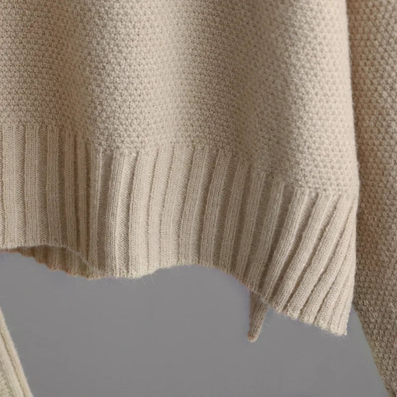 Strik Sæt Oversized Komfort Casual | Norixa