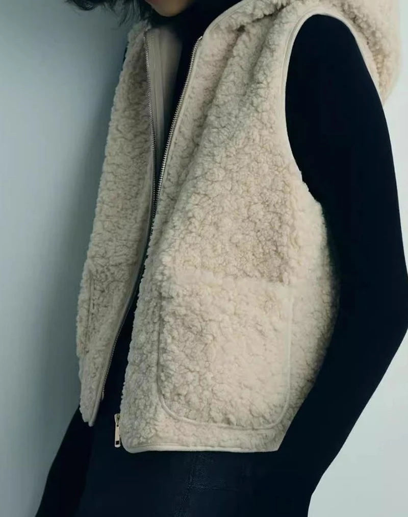 Hættevest Casual Fleece Polyester | Madison