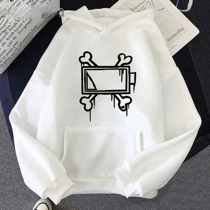 Unisex Hoodie Geometrisk Mønster Let Polyester Casual Komfort | Xyron