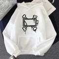 Unisex Hoodie Geometrisk Mønster Let Polyester Casual Komfort | Xyron