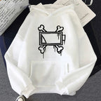 Unisex Hoodie Geometrisk Mønster Let Polyester Casual Komfort | Xyron