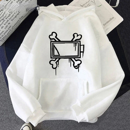 Unisex Hoodie Geometrisk Mønster Let Polyester Casual Komfort | Xyron