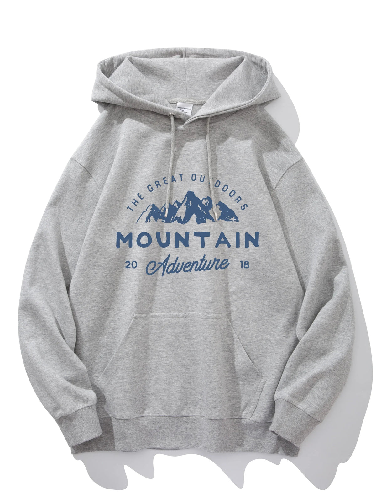 Unisex Hoodie Tekstprint Oversized Pasform Let Polyester Streetwear Komfort | Norex