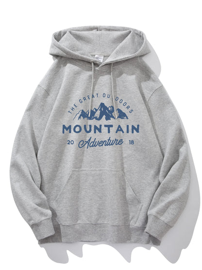 Unisex Hoodie Tekstprint Oversized Pasform Let Polyester Streetwear Komfort | Norex