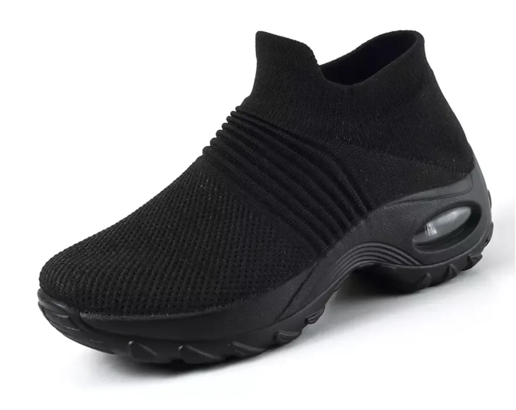 Praktiske slip-on damesko i mesh med gummiydersål | Velise
