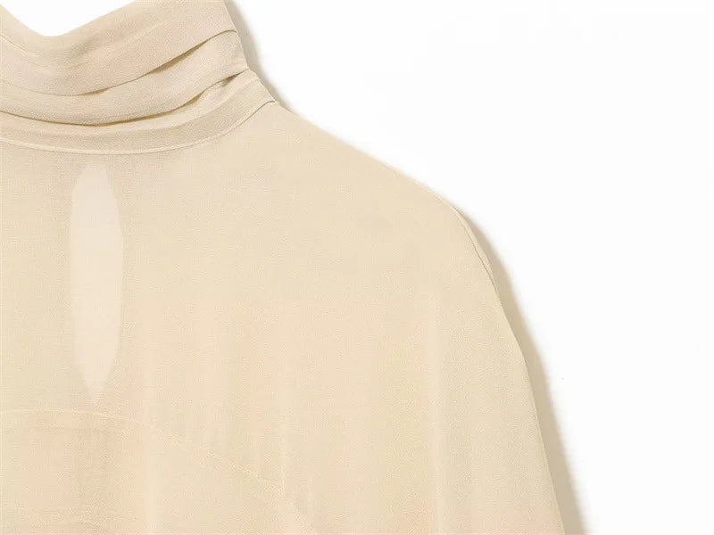 Bluse Cape Loose Chiffon Elegant | Zyrel
