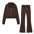 Slim Fit Dames Set Flare Broek Polyester | Isabel