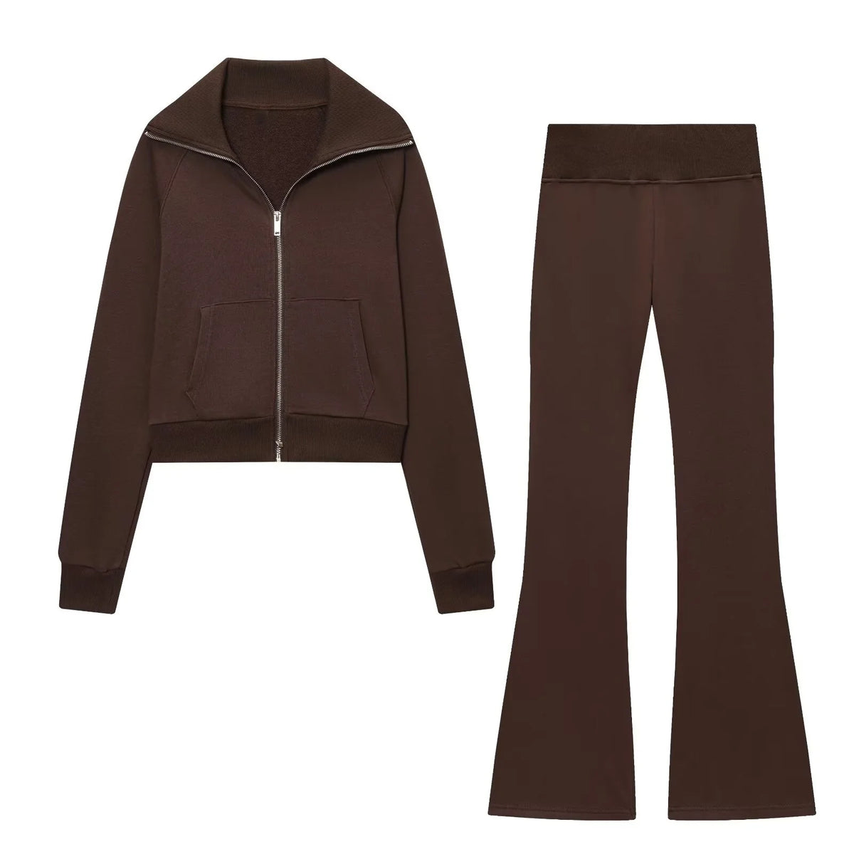 Slim Fit Dames Set Flare Broek Polyester | Isabel