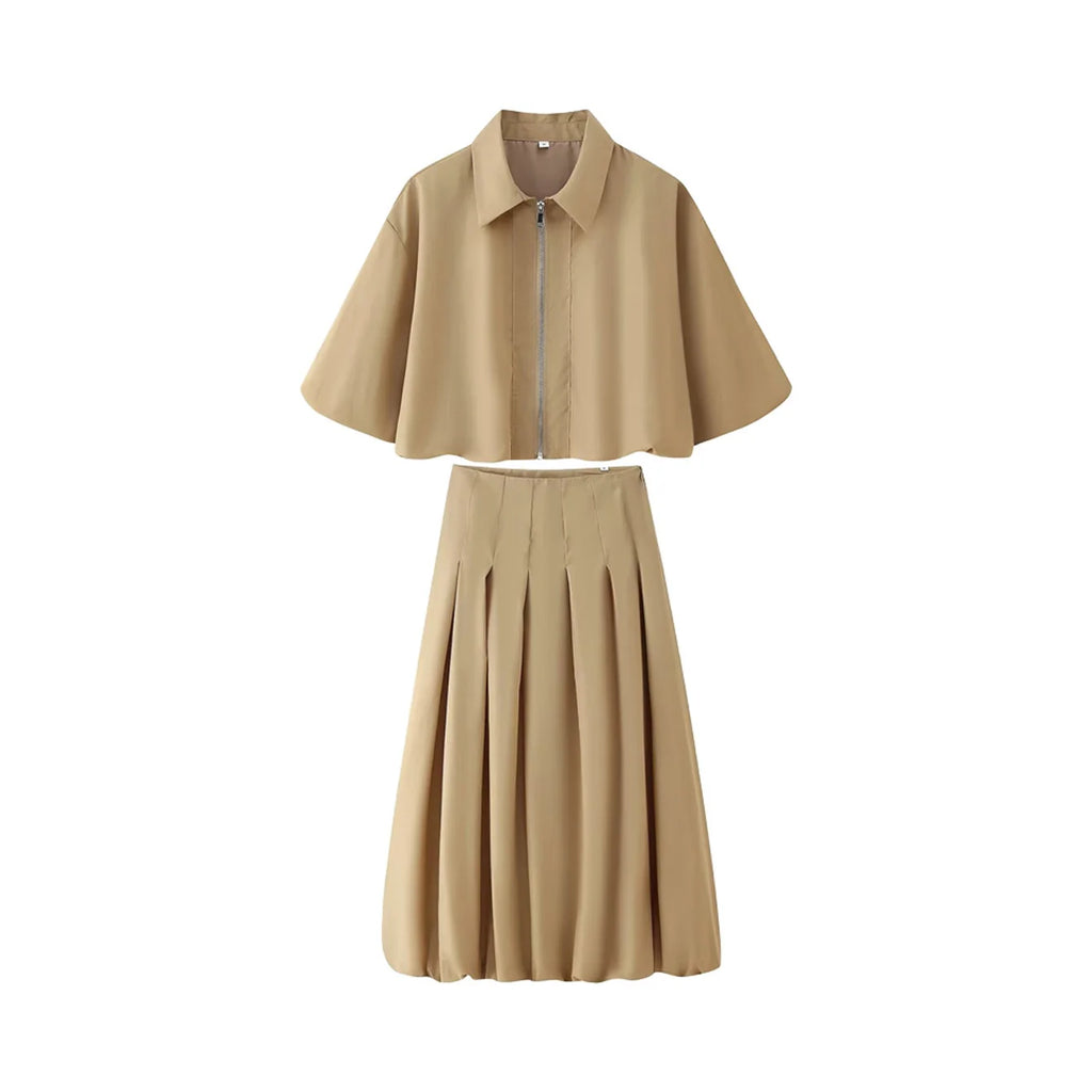 2-Delssæt Slim Fit A-line Elegant Kontor | Virella