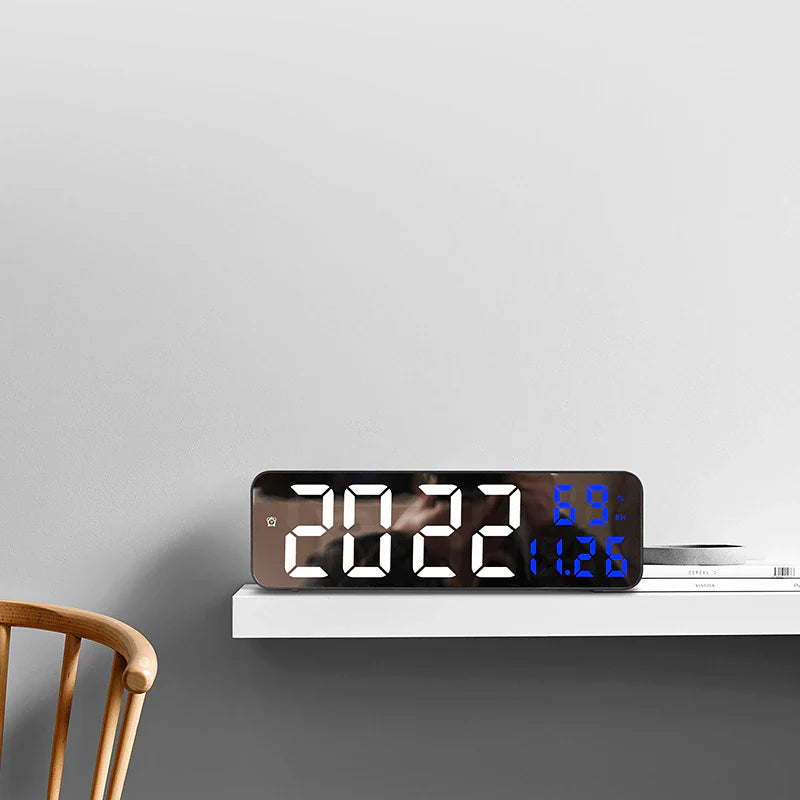Vægur LED Temperatur Luftfugtighed | Tempora