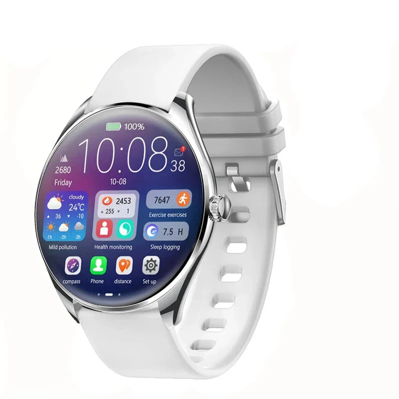 Smartwatch AMOLED Skærm Bluetooth Opkald Fitness | Rovento