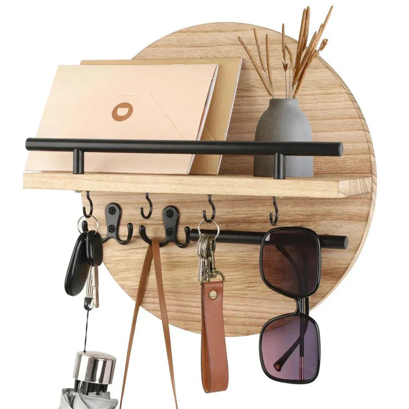 Nøgleholder Rund Træ Organizer | Tavero
