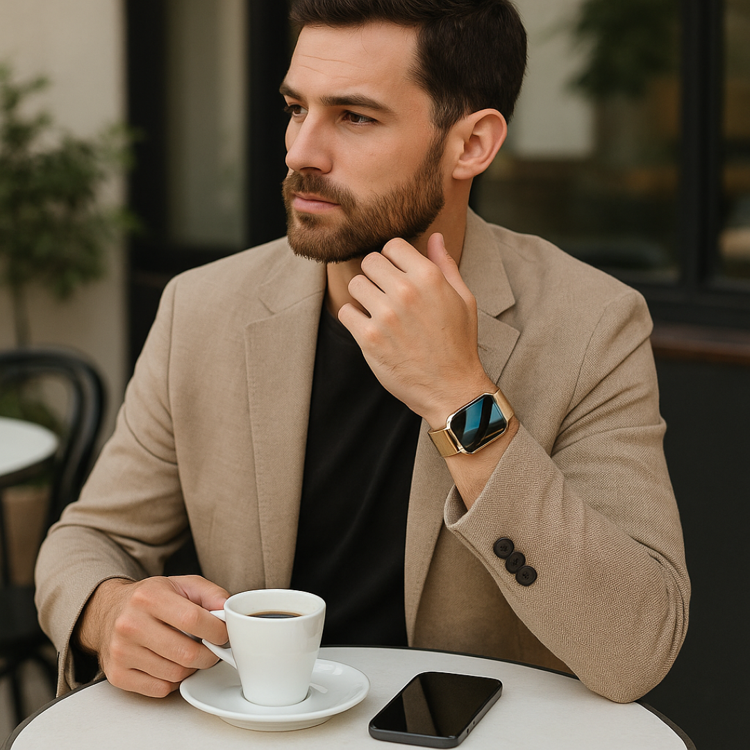 Smartwatch med touchskærm Bluetooth opkald aktivitetsregistrering notifikationer og sportstilstande | Adrien