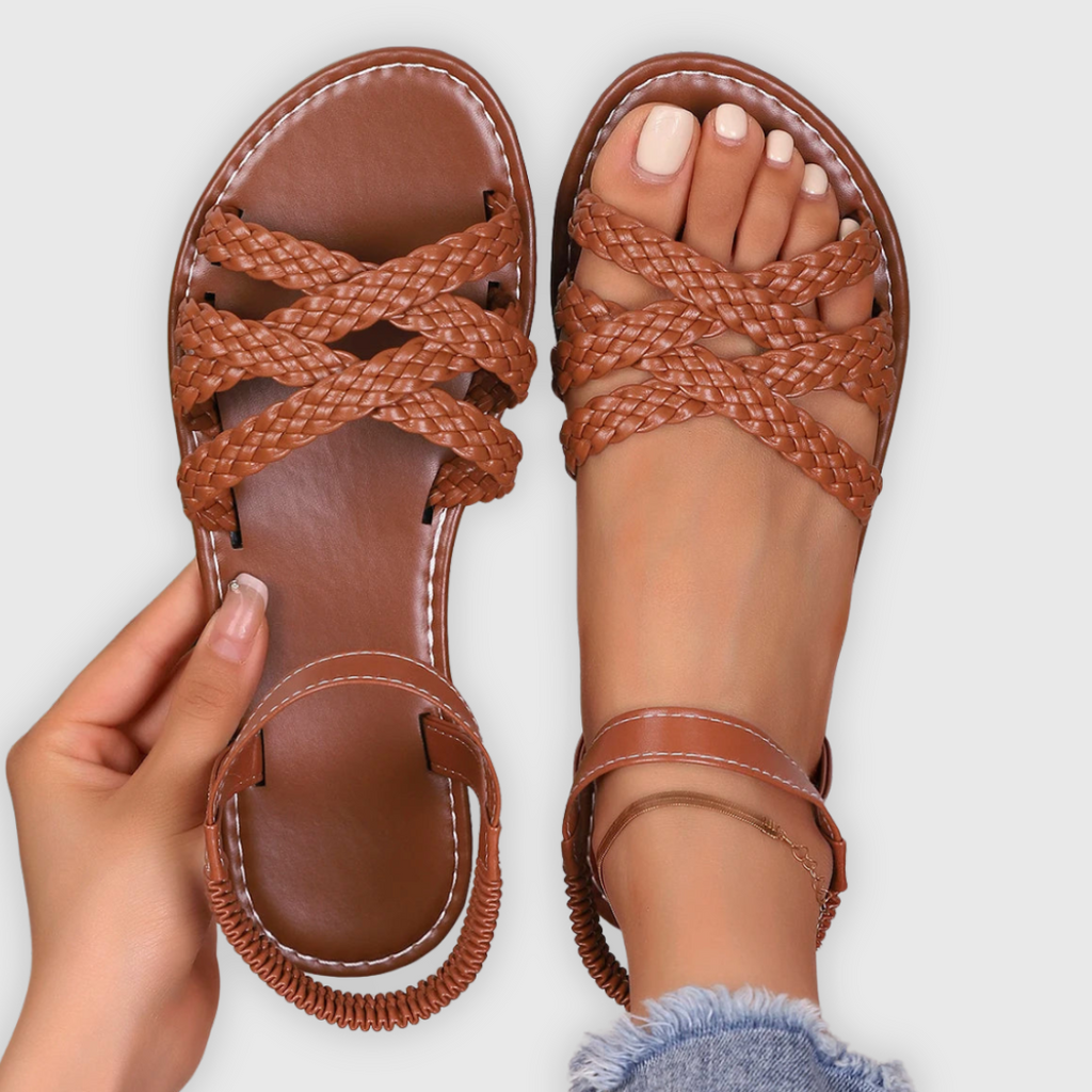 Unisex sandaler med flettede remme og komfortsål | Eirik