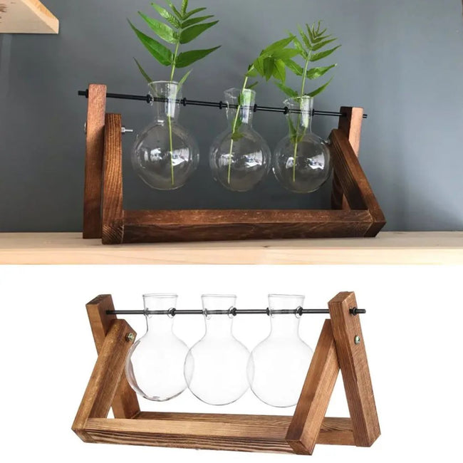 Hydroponisk Urtepotte Træbakke Indendørs Planter | Florentia