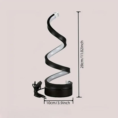 Elegant Bordlampe Spiral LED Design | Lumivora
