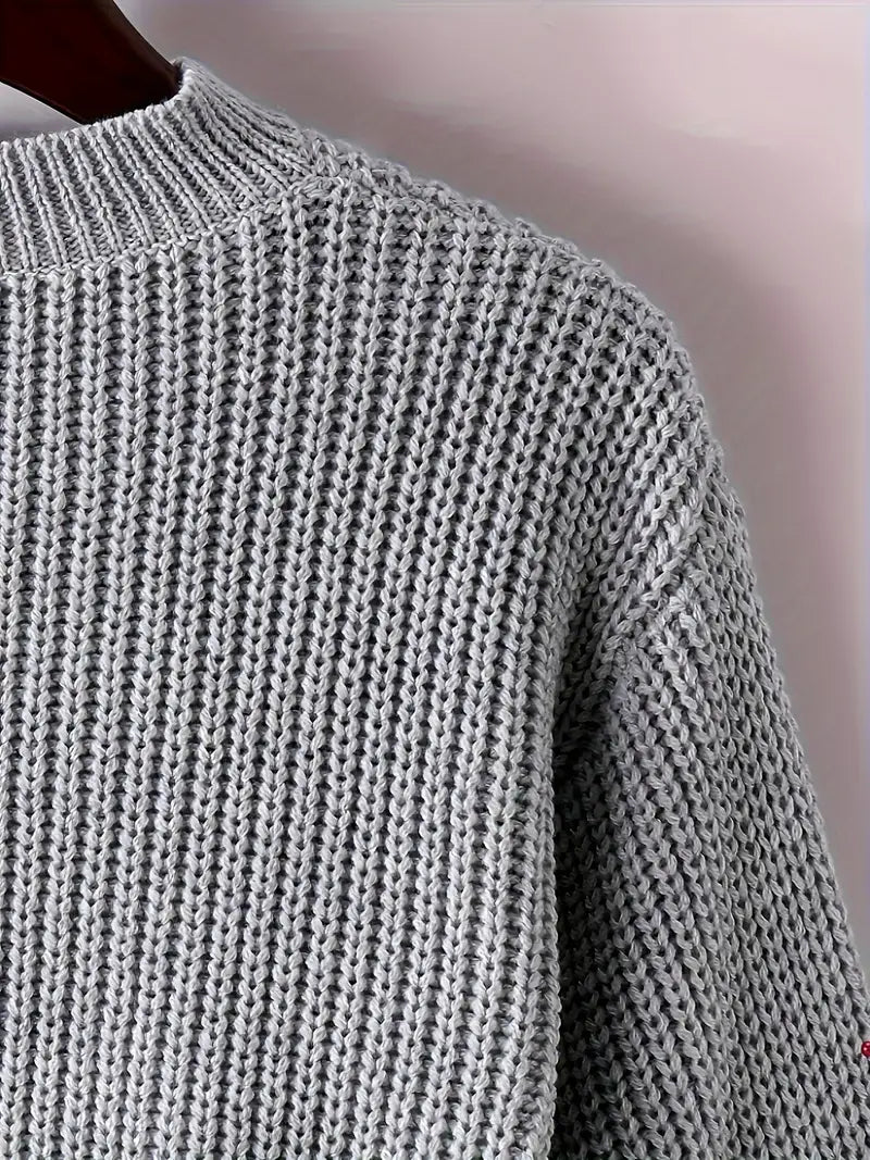Striktrøje Cropped Blød Blouson Ærmer | Virela
