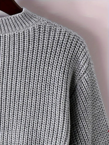 Striktrøje Cropped Blød Blouson Ærmer | Virela
