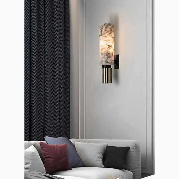 LED Væglampe Marmor Kobber Elegant Belysning | Ariana