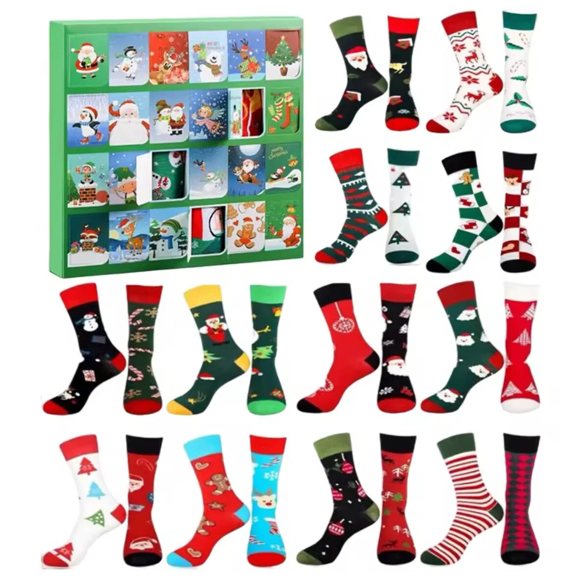 Sjove julesokker til hele familien i adventskalender | SockAdvent