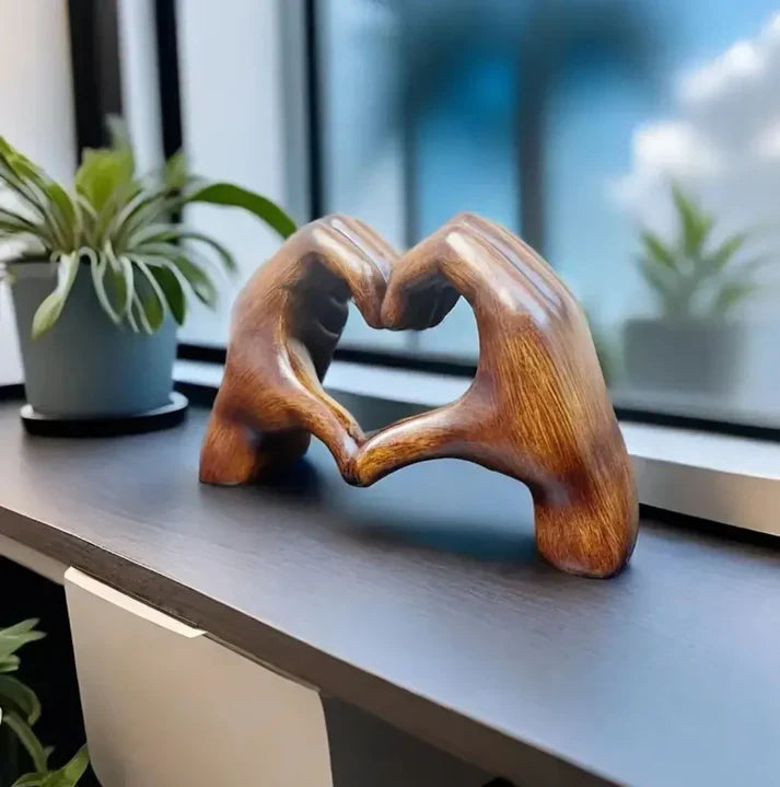 Hjerte Ornament Moderne Trædekoration | Amorza