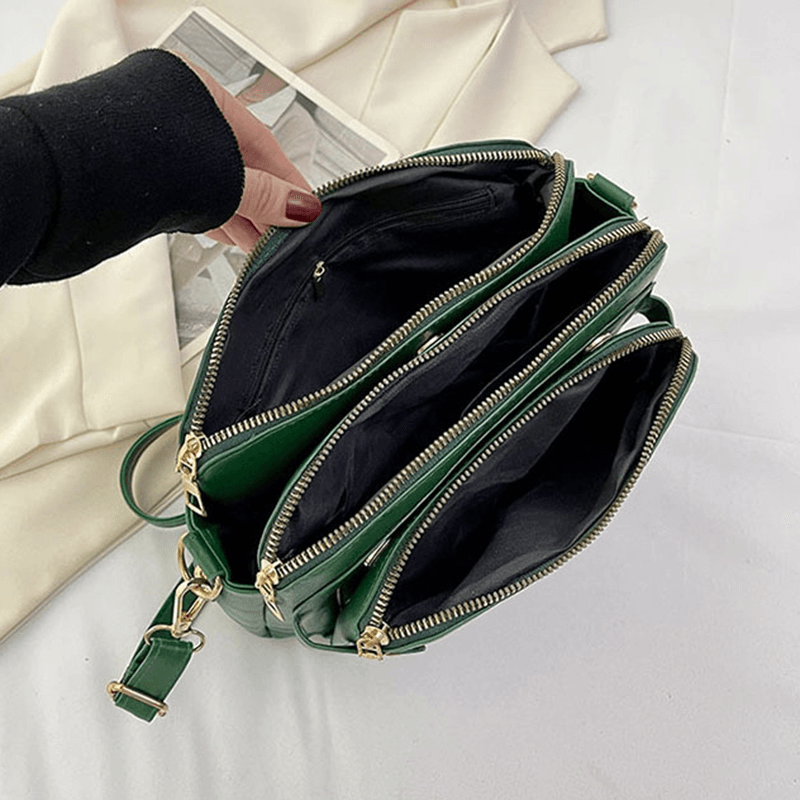 Crossbody skuldertaske Justerbar PU-læder Hverdagsbrug | Nordly