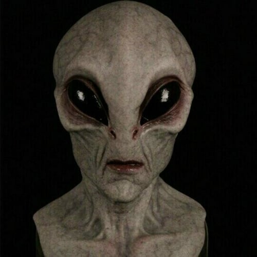 Alien Fuldhovedmaske Håndmalet Latex Cosplay Halloween | AstroMorph