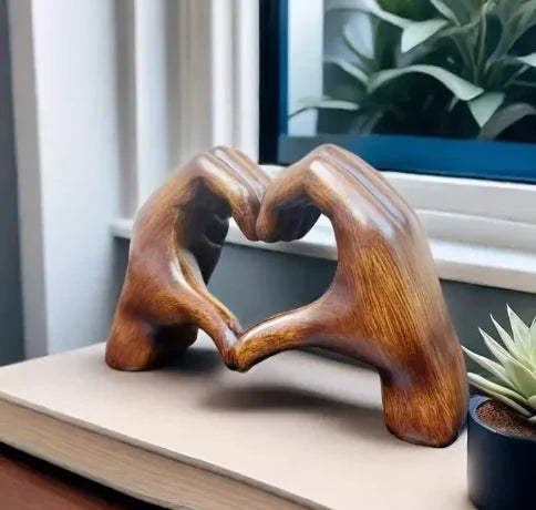 Hjerte Ornament Moderne Trædekoration | Amorza