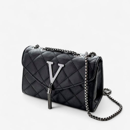 Skuldertaske Quiltet Læder Rummelig Elegant Design | Solvyn