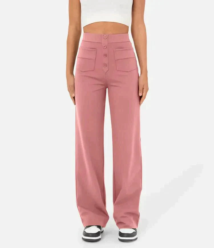 Bukser Høj Talje Stretch Komfort Regular Fit | Ynera