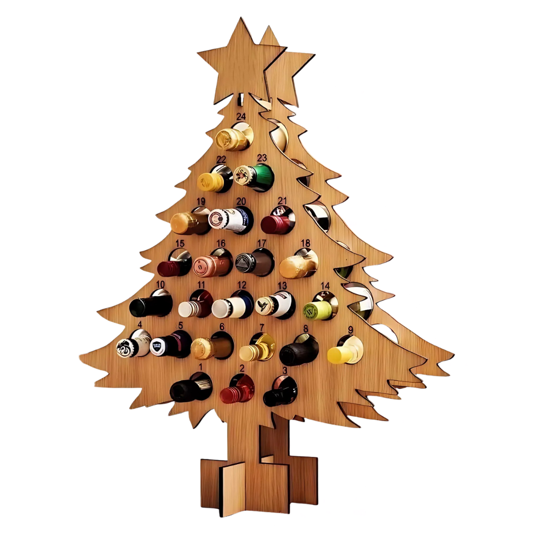 Adventskalender Træ 24 Rum Juletræ Julekrans Genanvendelig | Brigida