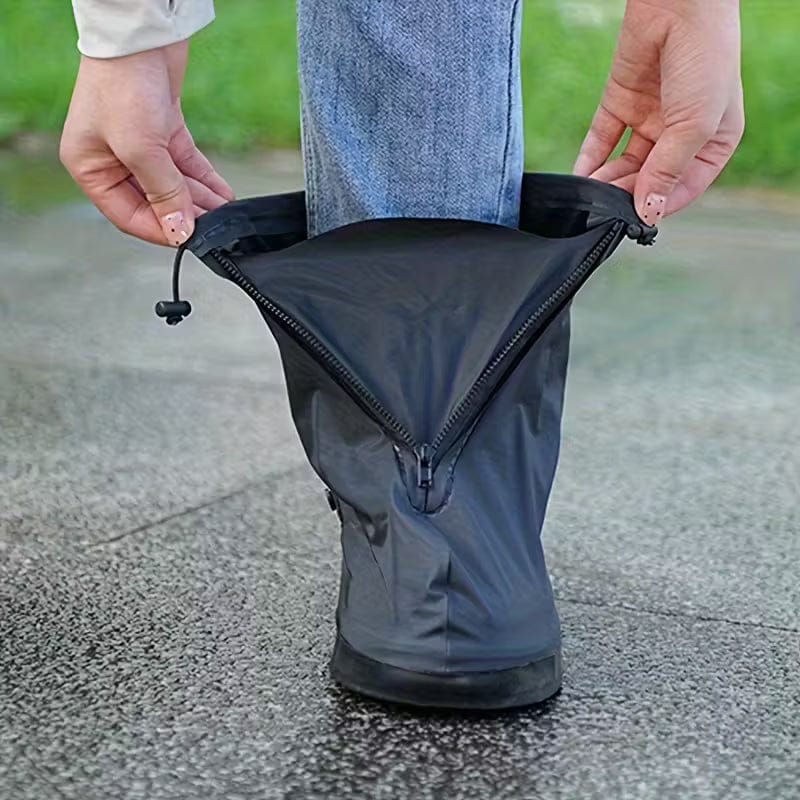 Genanvendelige PVC-skoovertræk med lynlås og elastisk åbning | RainSocks