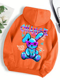 Unisex Fleece Hoodie Print Blød Inderside Komfort | Dravik
