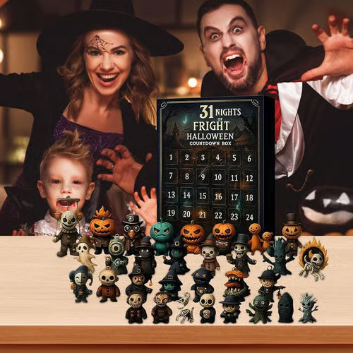 Halloween Nedtællingsboks Figursæt Dekoration | SpookyDays