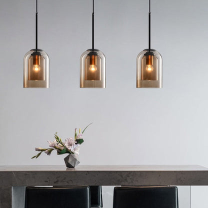 LED Pendellampe Glas Justerbar Moderne Belysning | LumiDrop