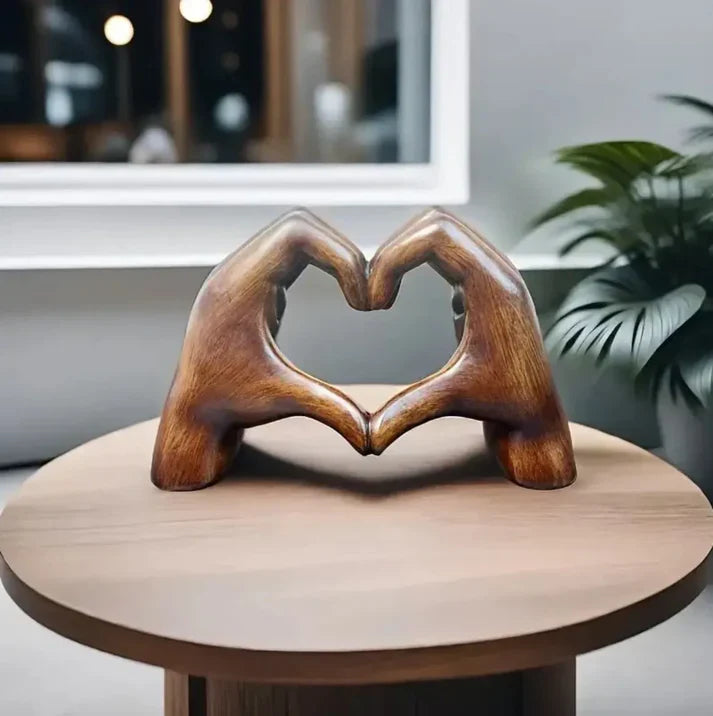 Hjerte Ornament Moderne Trædekoration | Amorza