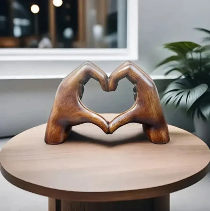 Hjerte Ornament Moderne Trædekoration | Amorza