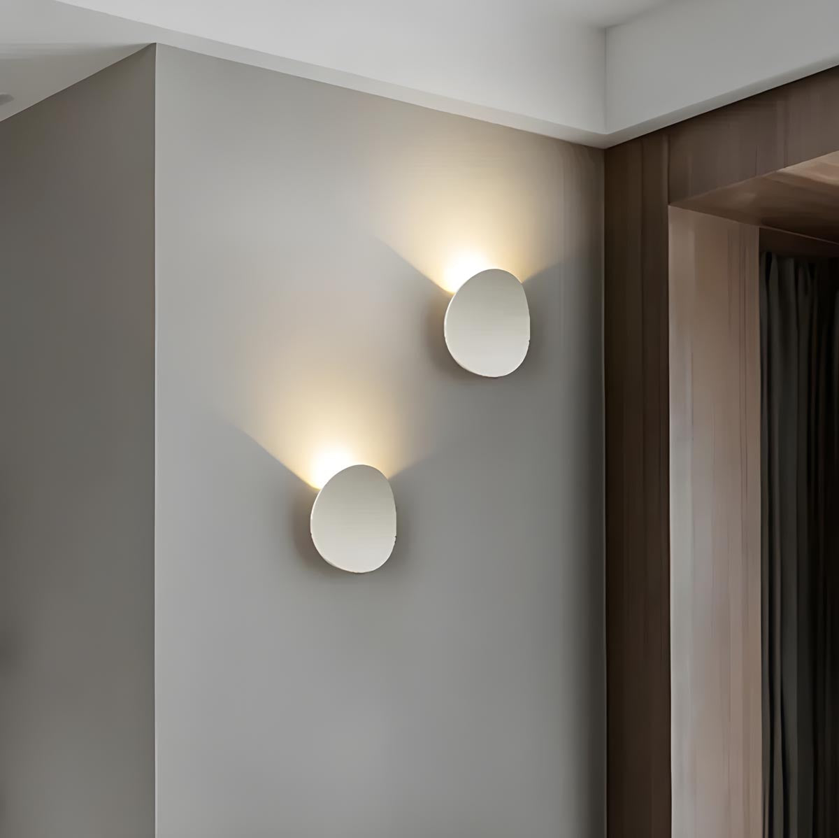 LED Væglampe Oval Aluminium Moderne Belysning | Marina