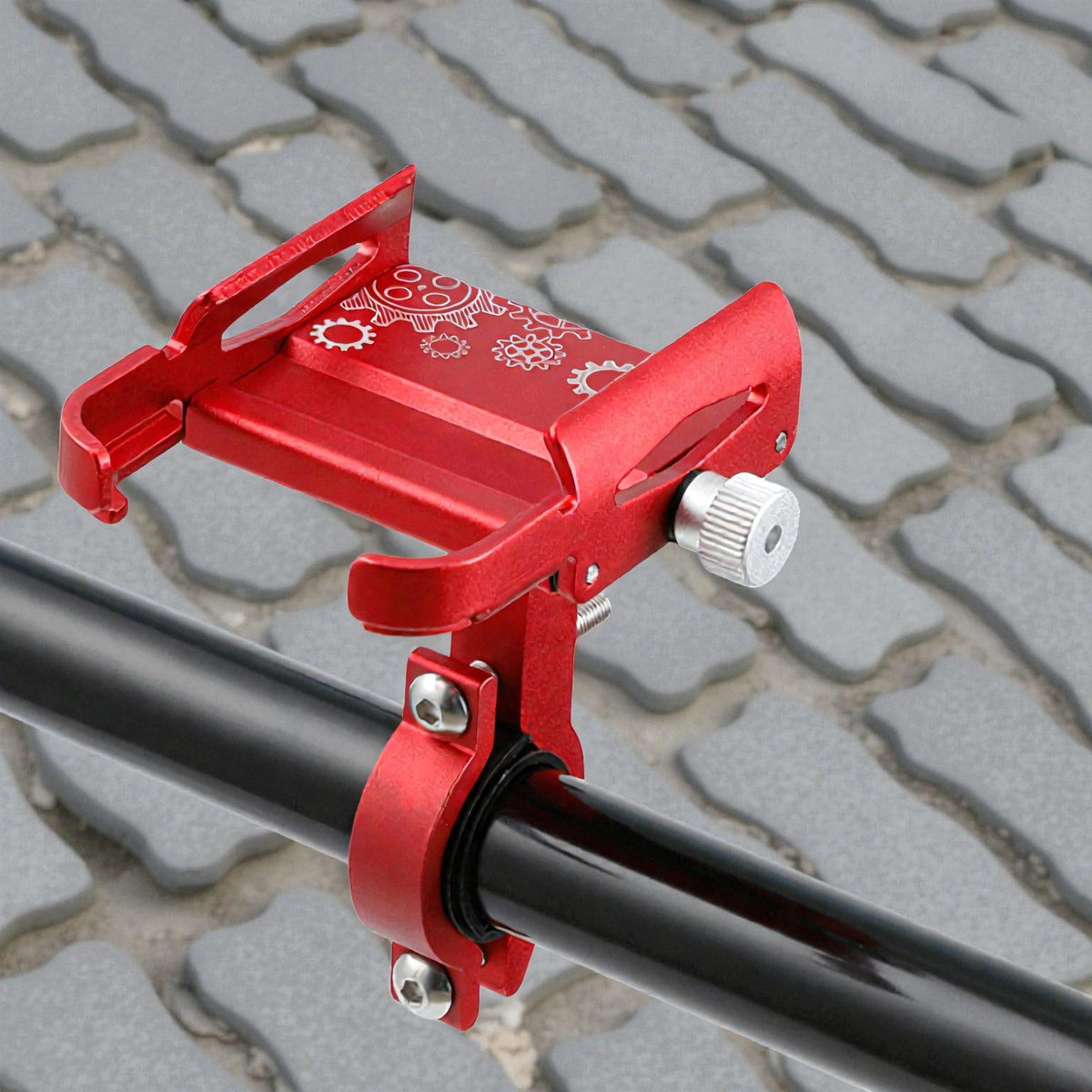 Justerbar telefonholder i aluminium til cykel motorcykel med drejelig visningsvinkel | Benjamin