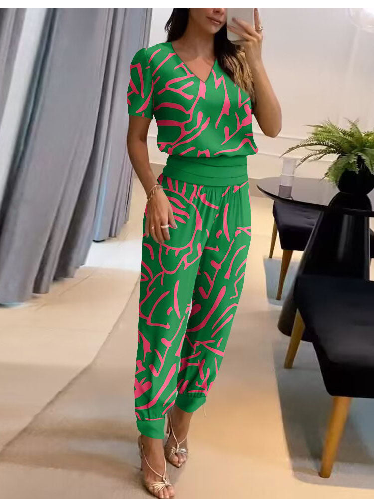 Bluse og Bukser Sæt Elegant Komfort Polyester | Velmora