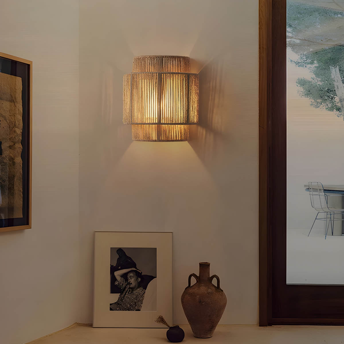 LED Væglampe Rebdesign Naturlige Materialer Warmt Lys | Vitoria