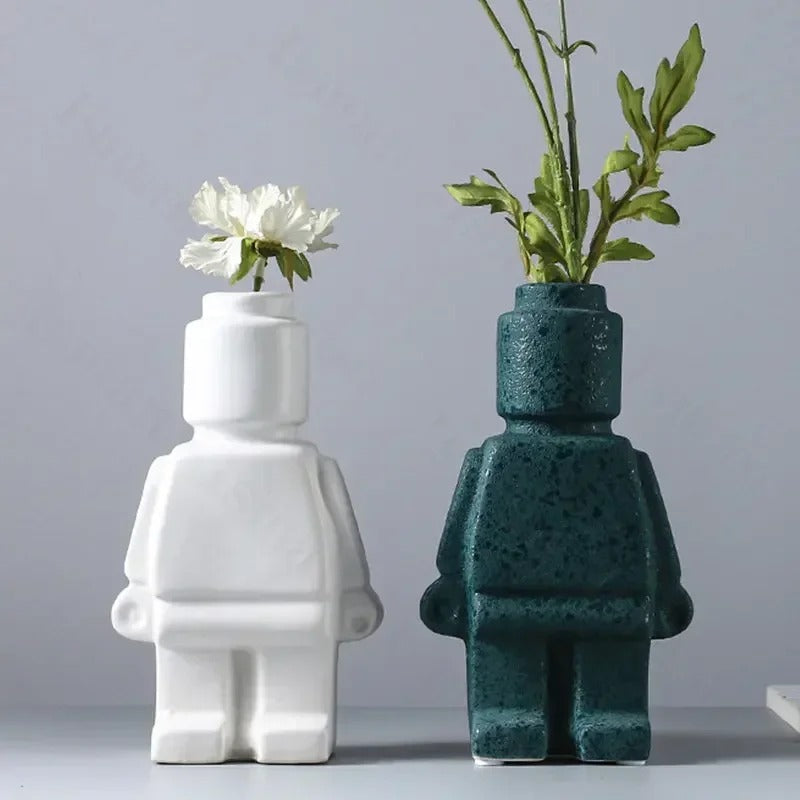 Vase med Kreativt Lego Inspireret Design | Novaro