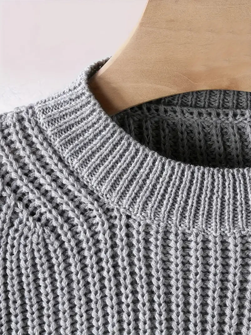 Striktrøje Cropped Blød Blouson Ærmer | Virela