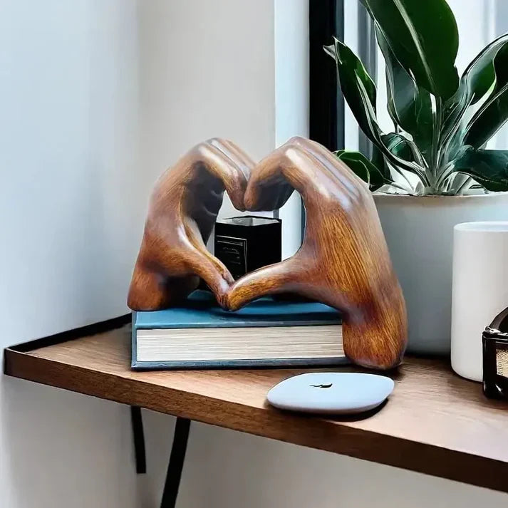 Hjerte Ornament Moderne Trædekoration | Amorza