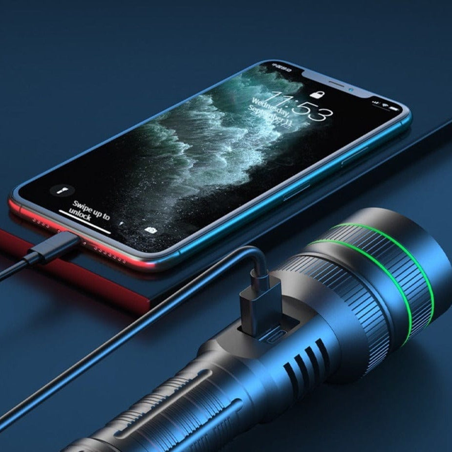 Lommelygte med 10000 Lumen Powerbank | Ignitor