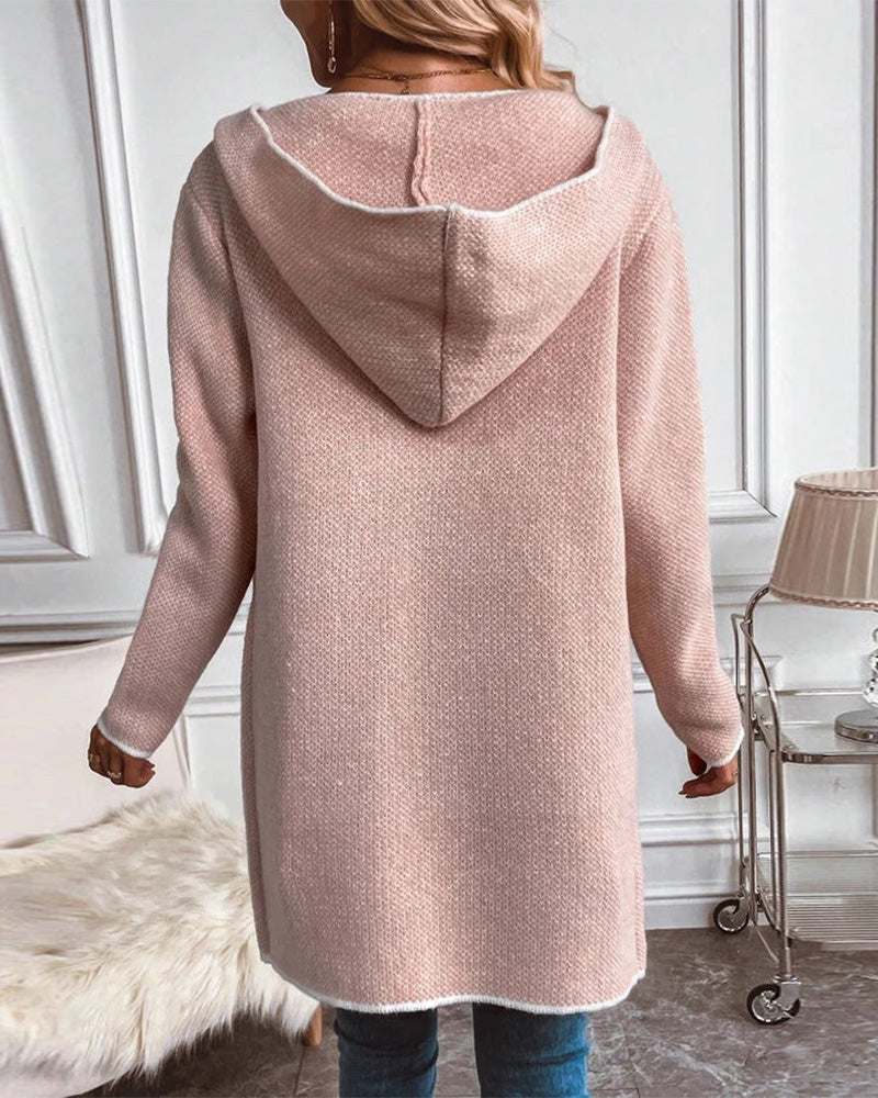 Elegant casual vest met zakken in de kleur Roze voor dames in stijl ideaal voor de herfst.
