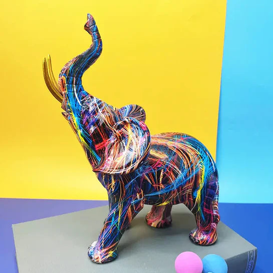 Skulptur med Farverigt Resin Kunstdesign | Virelto